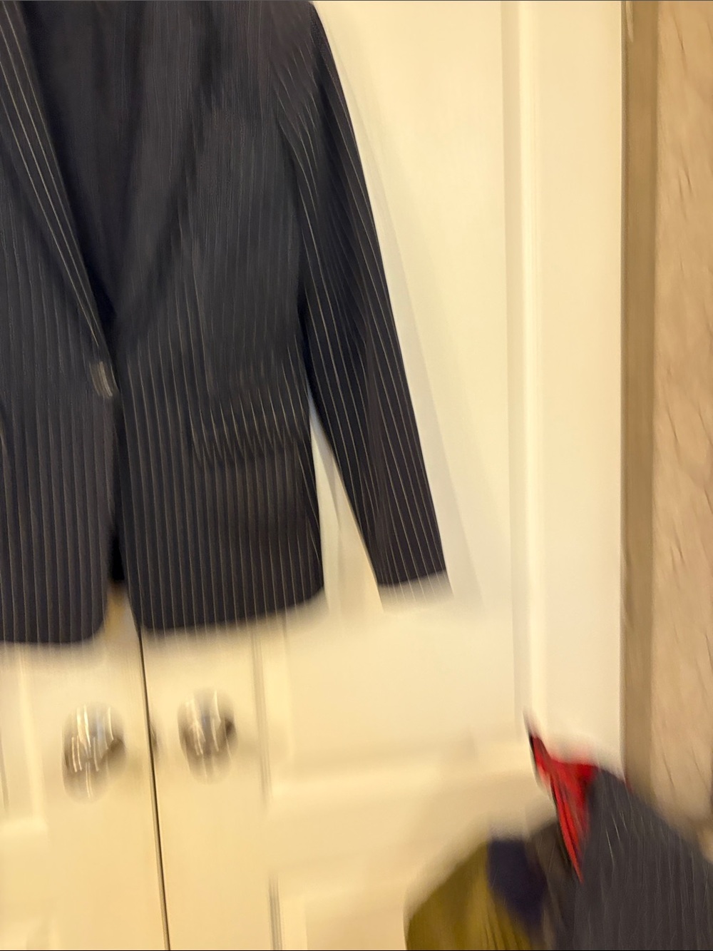 Banana Republic Navy Pinstripe Sport Coat